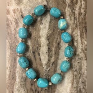Chunky Turquoise Beaded Necklace